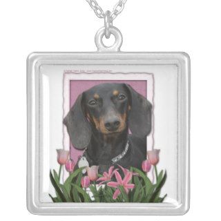 Mothers Day   Pink Tulips   Dachshund   Winston Custom Jewelry