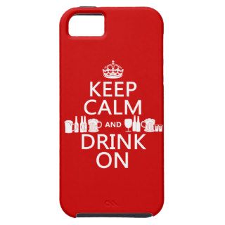 Keep Calm and Drink On (customisable colours) iPhone 5 Cover