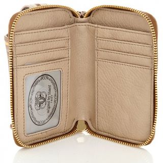 Sharif Art Deco Leather Smart Phone Wallet Wristlet