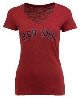 47 Brand Womens Short Sleeve Boston Red Sox V Neck T Shirt   Sports Fan Shop By Lids   Men