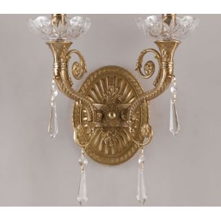 Crystorama Traditional Classic 2 Light Candle Wall Sconce
