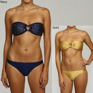 1Sol Women's Two piece Bandeau Top Bikini Two piece Swimwear