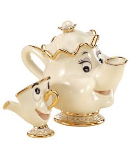 Lenox Collectible Disney Figurine, Beauty and the Beast Mrs Potts and Chip   Collectible Figurines   For The Home
