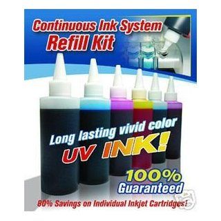 FantasyBuy 5 Colors Premium UV (Ultra Violet) resistant Refill ink Kit with for CIS system that are used in PGI 220 (Black  Pigment base Ink) & CLI 221 (Black, Cyan, Magenta and Yellow  Dye base ink) cartridge such as Canon Pixma iP4600 & iP4700 