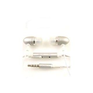 Premium Silver 3.5mm Aluminum Handsfree Stereo Headset Headphone Earphone with Built in Microphone Remote for Apple Ipod Itouch Iphone 2g 3g 3gs Zune  Player PDA Electronics