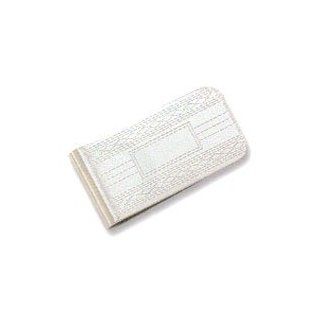 Gold Plated Fancy Etched Design Money Clip (Silver Shown) Jewelry