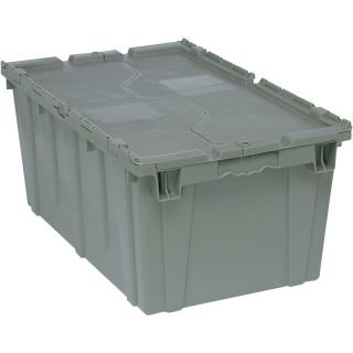 Quantum Storage Heavy Duty Attached Top Container — 27in. x 17 3/4in. x 12 1/2in. Size  Totes