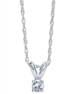 Diamond Necklaces, 10k White Gold Diamond Pendants   Necklaces   Jewelry & Watches