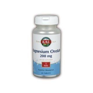 KAL Magnesium Orotate 200mg 60 Tabs Health & Personal Care