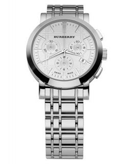 Burberry Watch, Mens Chronograph Stainless Steel Bracelet 40mm BU1372   Watches   Jewelry & Watches