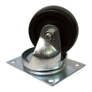 Fairbanks Swivel Zinc-Plated Caster — 2 1/2in. x 1 1/8in.  Up to 299 Lbs.