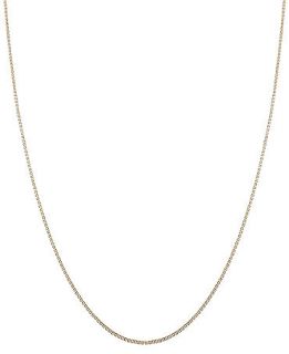 18k Gold Necklace, 16 24 Box Chain Necklace   Necklaces   Jewelry & Watches