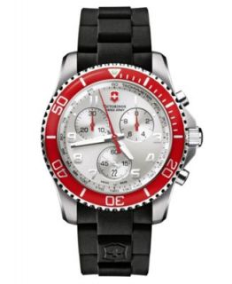 Victorinox Swiss Army Watch, Mens Chronograph Maverick GS Black Rubber Strap 241431   Watches   Jewelry & Watches