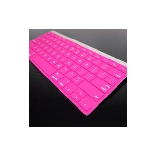 TopCase SOLID HOT PINK Keyboard Silicone Cover Skin for APPLE Wireless Keyboard with TOPCASE Mouse Pad Computers & Accessories