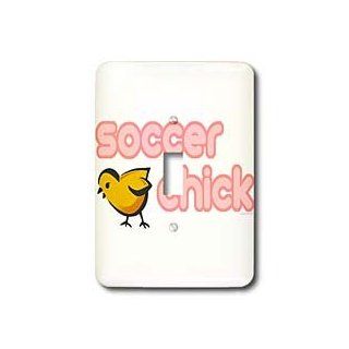 3dRose lsp_16523_1 Soccer Chick Single Toggle Switch   Switch Plates  