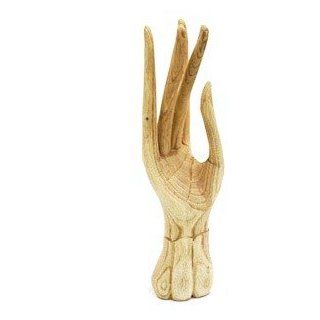 Acacia Hand carved Hand Jewelry Holder   Jewelry Boxes