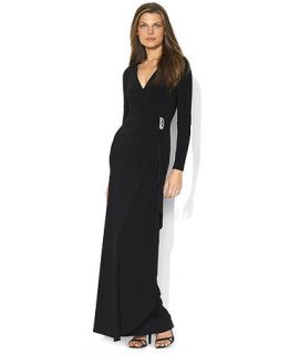 Lauren by Ralph Lauren Long Sleeve Embellished Gown   Dresses   Women