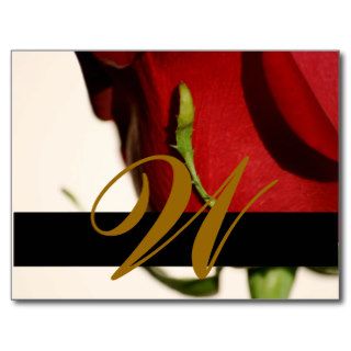 Christmas Wedding Monogram Save the Date Card Post Cards