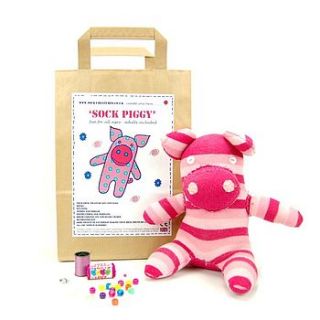 sock piggy craft kit by sock creatures