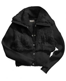 GUESS Kids Coat, Girls Faux Fur Jacket   Kids
