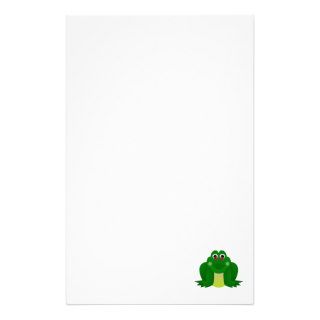 Cool Hippie Frog Stationery