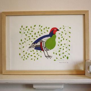 partridge pear print by harriet russell