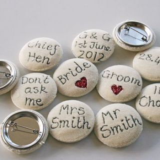 embroidered word brooches by snapdragon