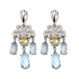 Victoria Wieck 26.93ct Multigemstone Chandelier Earrings