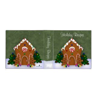 Gingerbread House Holiday Recipe Binder
