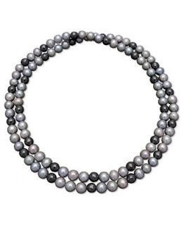Hematite and Cultured Freshwater Pearl Necklace   Necklaces   Jewelry & Watches