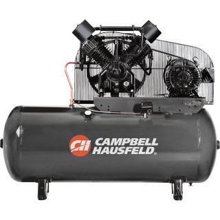 Campbell Hausfeld Two-Stage Air Compressor — 15 HP, 50 CFM @ 175 PSI, 208-230/460 Volt Three Phase, Model# CE8003  40 CFM   Above Air Compressors