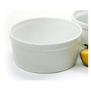 Large Porcelain Souffle Baking Dish Kitchen & Dining