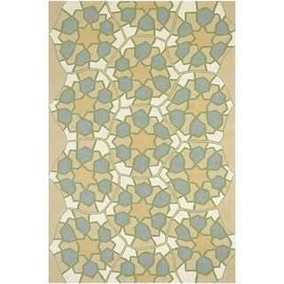 Hand Hooked Sand Area Rug (2'x3') JRCPL Accent Rugs