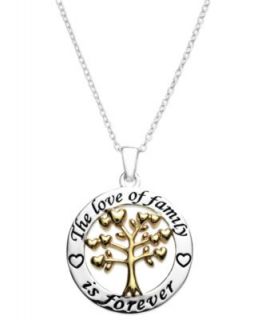Inspirational Sterling Silver Necklace, Crystal Family Tree Pendant   Necklaces   Jewelry & Watches