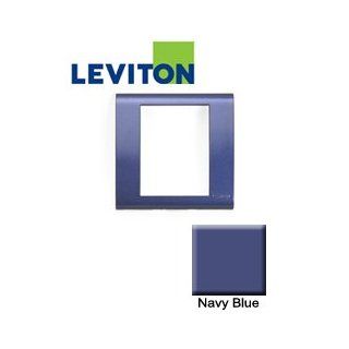 Leviton BLWP1 NVB Excella Metallic Wallplate Frame   Navy Blue Science Lab Coated Microplates