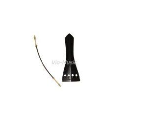 Violin Tailpiece, Ebony, and One Free Tail Gut. Full Size, 4/4 Musical Instruments