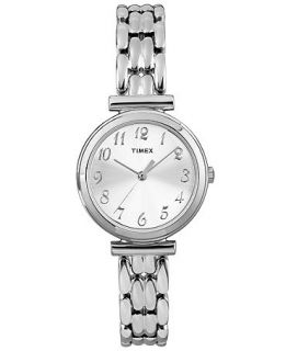 Timex Watch, Womens Silver Tone Bracelet 28mm T2P200UM   Watches   Jewelry & Watches