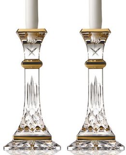 Waterford Gifts, Lismore Gold Candlestick Pair 8   Collections   For The Home