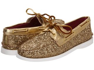Sperry Top Sider A/O 2 Eye Gold Glitter/Patent