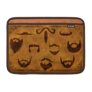 Classic Beards and Mustaches  Padded Laptop Sleeve Sleeves For MacBook Air