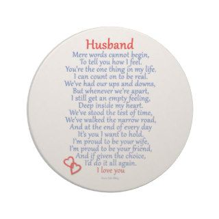 Husband Love Drink Coasters