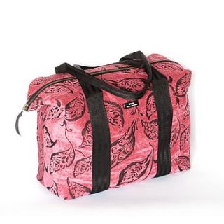 pink velvet weekend bag by umpie yorkshire