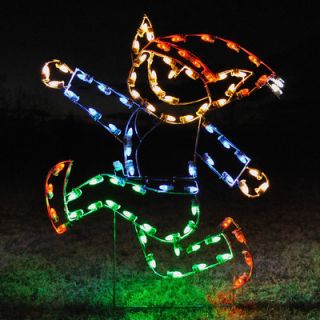Holiday Lighting Specialists Elf   Running Christmas Light