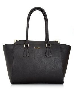 Calvin Klein On My Corner Saffiano Tote   Handbags & Accessories