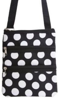 Small Hipster Crossbody Shoulder Bag Purse Handbag Black and White Polka Dot Girls Crossbody Bag Shoes