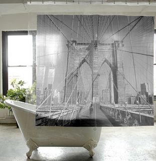 new york city shower curtain by men's society