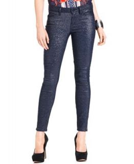 GUESS Jeans, Brittney Metallic Skinny Leggings   Jeans   Women