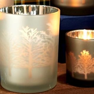 glass mirrored silhouette tealight holders by posh totty designs interiors
