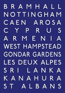 personalised classic destination print by betsy benn