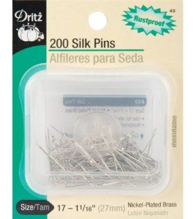 Dritz 200 Piece Silk Pins for Sewing, 1 1/16 Inch